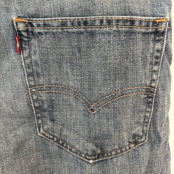 LEVIS 550 Jeans 36x30 Blue Light Denim Relaxed Fit Straight Leg 58219 5 Pocket - Picture 4 of 4
